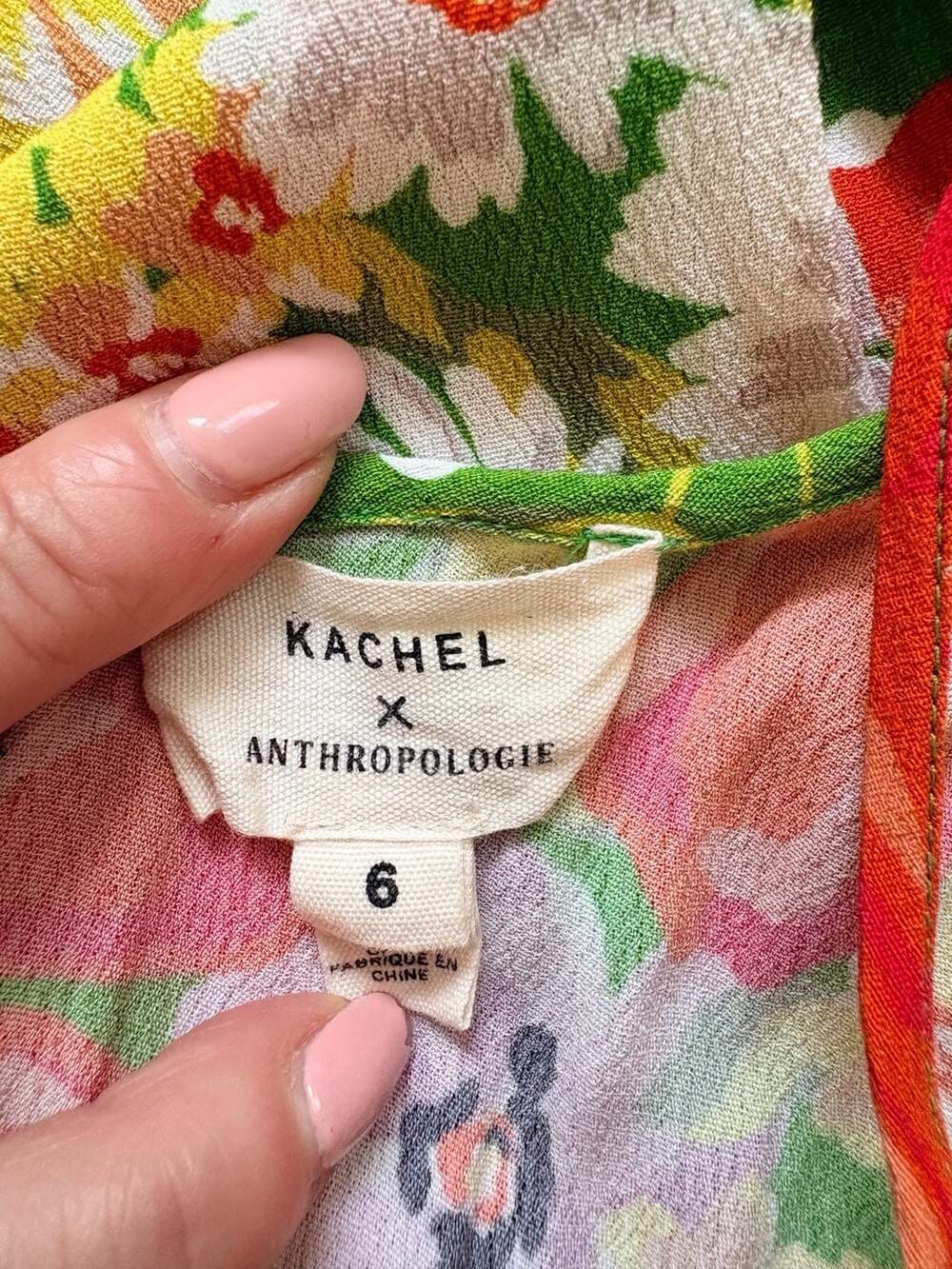 Kachel x Anthropologie Pandora Wide-Leg Jumpsuit Floral Green - Picture 4 of 8